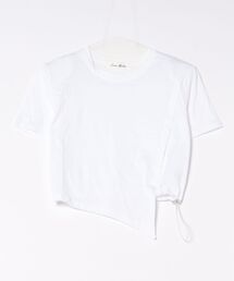 アシンメトリー ドロストデザイン 半袖Tシャツ