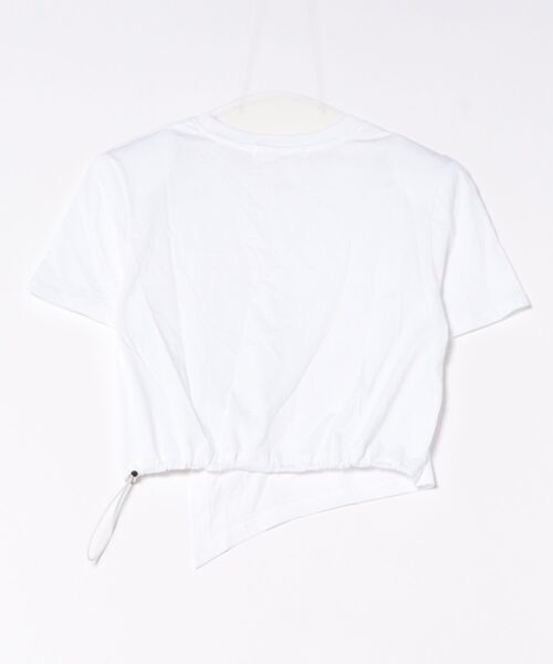 relac(レーラック)の「アシンメトリー ドロストデザイン 半袖Tシャツ(Tシャツ/カットソー・レディース・グレー/ホワイト・FREE)」の3枚目の写真