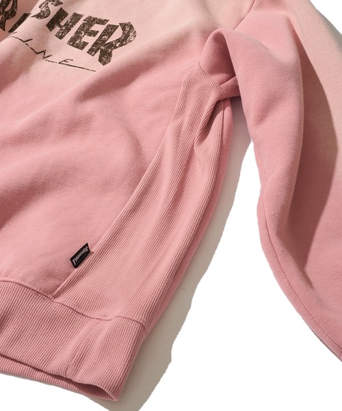 THRASHER(スラッシャー)の「【THRASHER / スラッシャー】裏起毛フェード加工 フロントロゴ クルーネックスウェットプルオーバー(スウェット・メンズ・ブラック/ブラウン/ピンク・MEDIUM/LARGE/X-LARGE)」の12枚目の写真