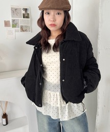 SOLLON.（ソルロン）の「中綿コーデュロイショートダウンジャケット（ダウンジャケット/コート）」