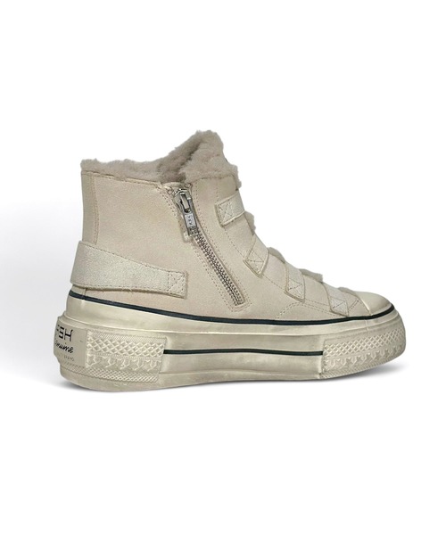 ASH(アッシュ)の「ASH/アッシュ【RAINBOW FUR】厚底ファーハイカットスニーカー(スニーカー・レディース・ホワイト/ブラウン・38/37/36/39)」の5枚目の写真