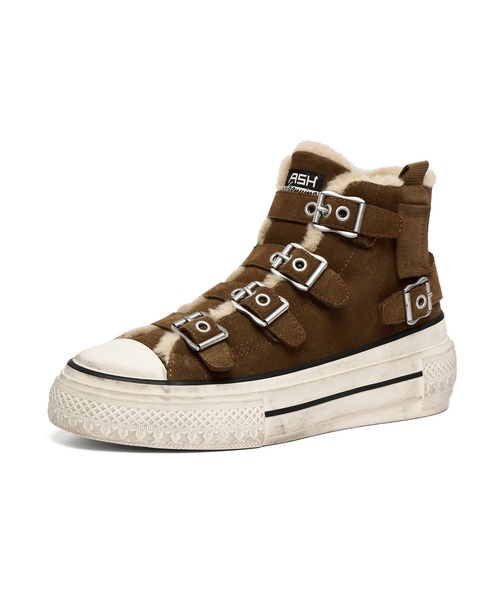 ASH(アッシュ)の「ASH/アッシュ【RAINBOW FUR】厚底ファーハイカットスニーカー(スニーカー・レディース・ホワイト/ブラウン・38/37/36/39)」の10枚目の写真