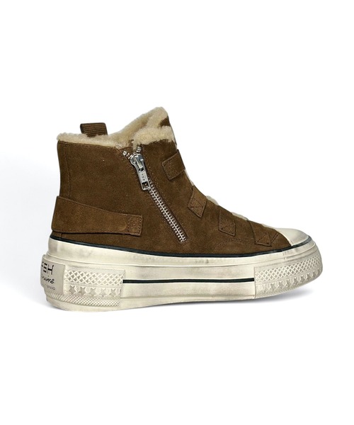 ASH(アッシュ)の「ASH/アッシュ【RAINBOW FUR】厚底ファーハイカットスニーカー(スニーカー・レディース・ホワイト/ブラウン・38/37/36/39)」の11枚目の写真