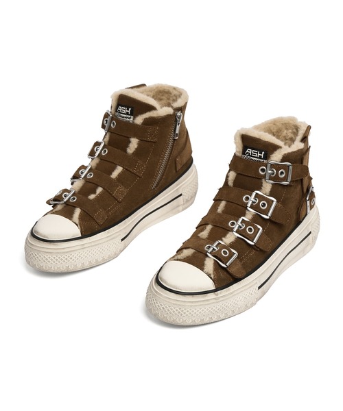 ASH(アッシュ)の「ASH/アッシュ【RAINBOW FUR】厚底ファーハイカットスニーカー(スニーカー・レディース・ホワイト/ブラウン・38/37/36/39)」の13枚目の写真