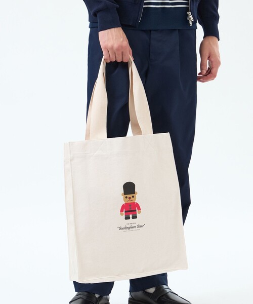 MACKINTOSH PHILOSOPHY（ﾏｯｷﾝﾄｯｼｭ ﾌｨﾛｿﾌｨｰ）の「バッキンガムベア キャンバストートバッグ（トートバッグ・メンズ・ベージュ系その他4・FREE）」の9枚目の写真
