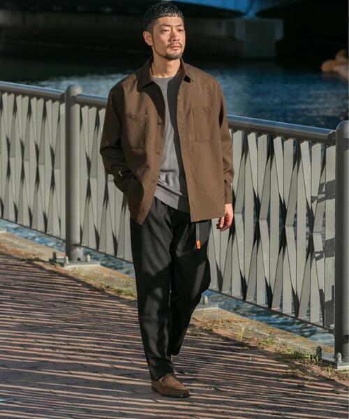 URBAN RESEARCH ROSSO MEN（アーバンリサーチロッソメン）の「『別注』Gramicci　ウォッシャブルウォームワンタックパンツ（その他パンツ・メンズ・チャコールグレー/ブラック/ブラウン・MEDIUM/SMALL/X-LARGE/LARGE）」の6枚目の写真