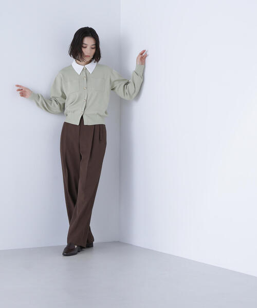 NATURAL BEAUTY BASIC(ナチュラルビューティーベーシック)の「◇ 【Oggi掲載】2wayカラーニットジャケット(カーディガン/ボレロ・レディース・ネイビー/ライトグリーン/キャメル/オフホワイト/グレー・FREE)」の20枚目の写真