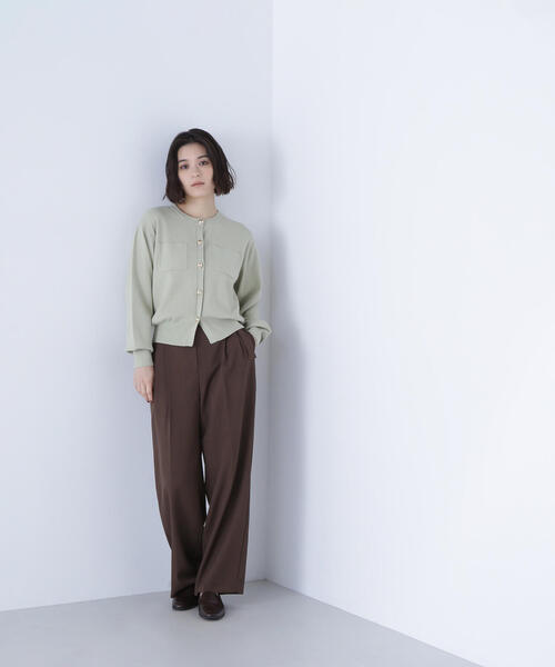 NATURAL BEAUTY BASIC(ナチュラルビューティーベーシック)の「◇ 【Oggi掲載】2wayカラーニットジャケット(カーディガン/ボレロ・レディース・ネイビー/ライトグリーン/キャメル/オフホワイト/グレー・FREE)」の15枚目の写真