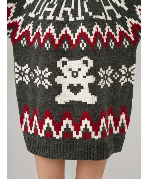 Darich（ダーリッチ）の「ノルディックベアニットプルオーバー（ニット/セーター・レディース・ネイビー/ベージュ/チャコールグレー・FREE）」の16枚目の写真