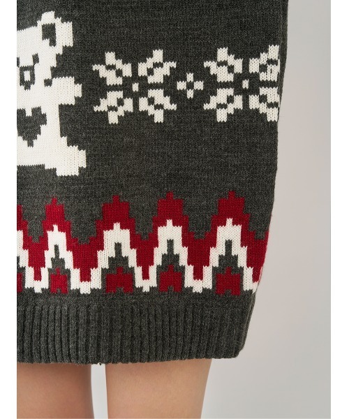 Darich（ダーリッチ）の「ノルディックベアニットプルオーバー（ニット/セーター・レディース・ネイビー/ベージュ/チャコールグレー・FREE）」の19枚目の写真