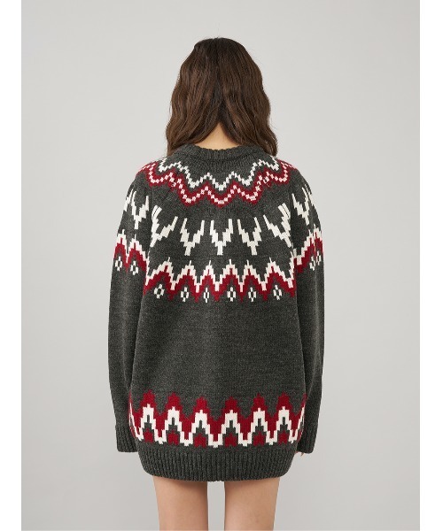 Darich（ダーリッチ）の「ノルディックベアニットプルオーバー（ニット/セーター・レディース・ネイビー/ベージュ/チャコールグレー・FREE）」の20枚目の写真