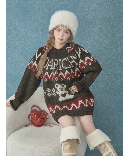 ノルディックベアニットプルオーバー（ニット/セーター）｜Darich
