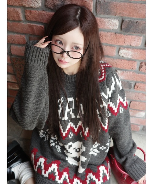 ノルディックベアニットプルオーバー（ニット/セーター）｜Darich