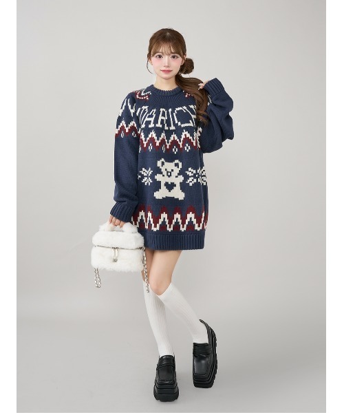 ノルディックベアニットプルオーバー（ニット/セーター）｜Darich