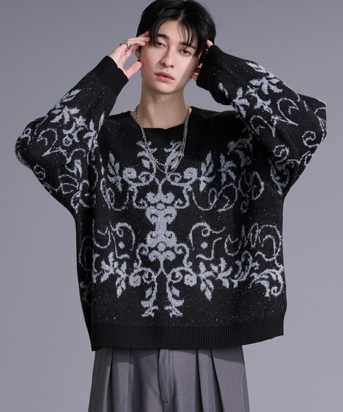 セール】ダマスクガララメニット（ニット/セーター）｜Ellno Loset