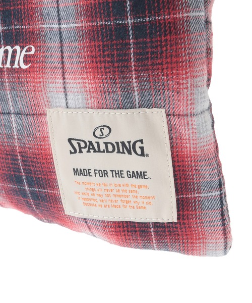 SPALDING（スポルディング）の「SPALDING別注 ネルチェックバッグ（トートバッグ・レディース・ブラック/レッド・FREE）」の4枚目の写真