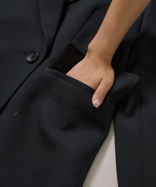 PUBLIC TOKYO(パブリックトウキョウ)の「ダブルベンツテーラードジャケット(テーラードジャケット・レディース・マルチ/ネイビー/ブラウン・1/2)」の19枚目の写真