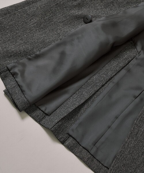 PUBLIC TOKYO(パブリックトウキョウ)の「ダブルベンツテーラードジャケット(テーラードジャケット・レディース・マルチ/ネイビー/ブラウン・1/2)」の8枚目の写真