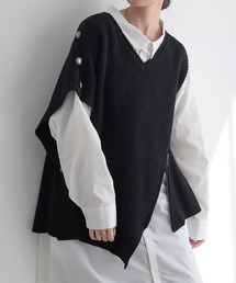 n'OrLABEL | 『アシメデザインニットベスト』(ニット/セーター)