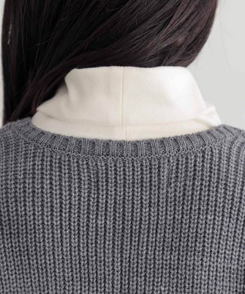 n'OrLABEL(ノアールレーベル)の「『アシメデザインニットベスト』(ニット/セーター・レディース・ブラック/杢グレー・FREE)」の19枚目の写真