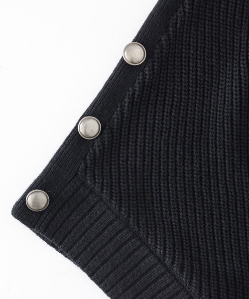 n'OrLABEL(ノアールレーベル)の「『アシメデザインニットベスト』(ニット/セーター・レディース・ブラック/杢グレー・FREE)」の5枚目の写真