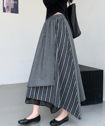 アシンメトリースカート」に該当するグレー/灰色系の