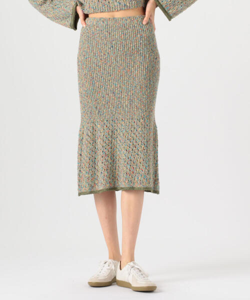 専用❁︎バッカBACCA＊シルク混デザインスカート セール/ブランド古着】ニットスカート（スカート）｜BACCA