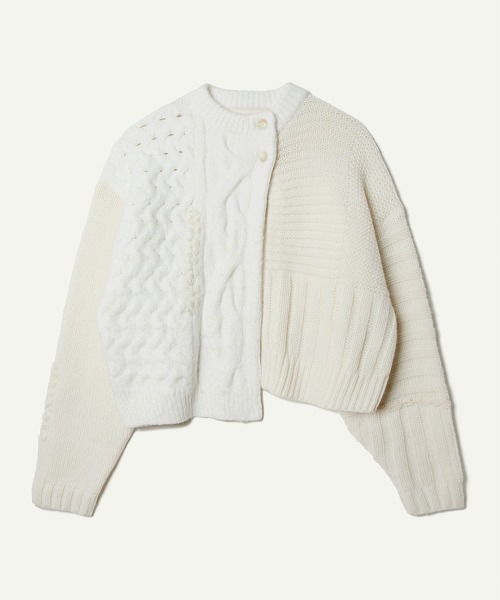 leinwande（ラインヴァンド）の「Intarsia Cable Cardigan
