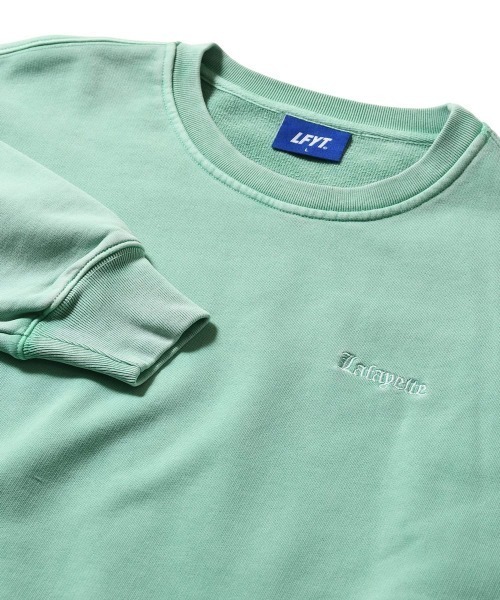LFYT（エルエフワイティー）の「LFYT ラファイエット【Lafayette】- オールドイングリッシュ ピグメント クルーネック 【OLD ENGLISH PIGMENT CREWSWEAT LA250703】（スウェット・メンズ・ミント/ネイビー/ベージュ/ブラック・L/XXL/XL/M）」の11枚目の写真