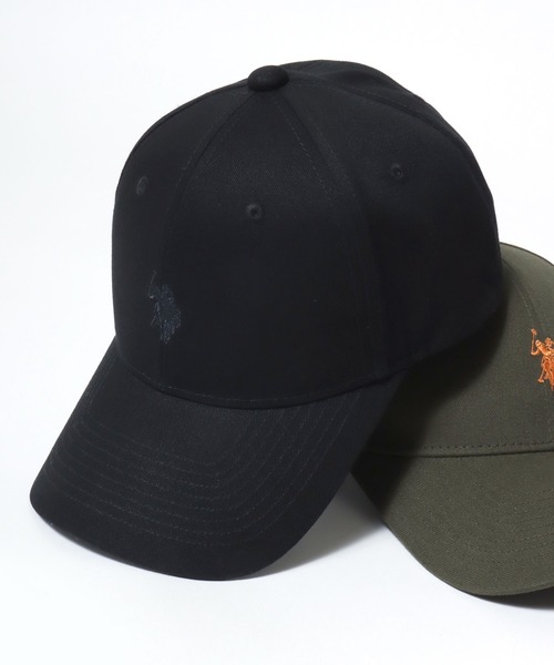 U.S. POLO ASSN.（ユーエスポロアッスン）の「U.S. POLO ASSN./ユーエスポロアッスン ロゴ ワンポイント刺繍 ローキャップ/ベースボールキャップ/レディース メンズ（キャップ・レディース・ベージュ/ネイビー/アイボリー/ブラック/レッド/ブラウン/ダークベージュ/ブルー/ブラック系その他/カーキ・FREE）」の4枚目の写真