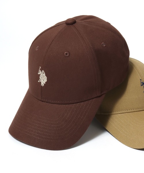 U.S. POLO ASSN.（ユーエスポロアッスン）の「U.S. POLO ASSN./ユーエスポロアッスン ロゴ ワンポイント刺繍 ローキャップ/ベースボールキャップ/レディース メンズ（キャップ・レディース・ベージュ/ネイビー/アイボリー/ブラック/レッド/ブラウン/ダークベージュ/ブルー/ブラック系その他/カーキ・FREE）」の5枚目の写真