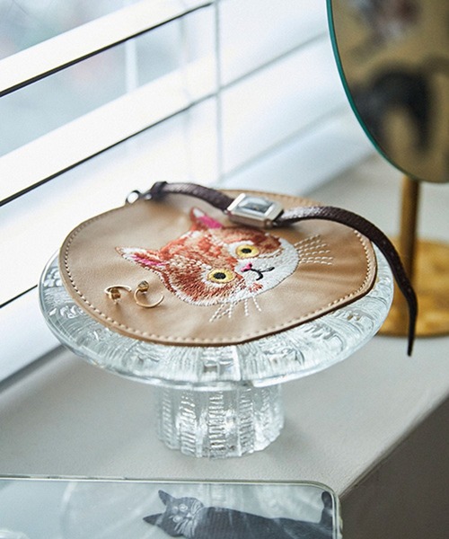 studio CLIP（スタディオクリップ）の「ラウンド刺繍コースター[うちの猫博]（キッチンツール・レディース・その他6/その他7/その他2/その他1・FREE）」の4枚目の写真