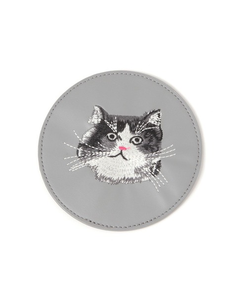 studio CLIP（スタディオクリップ）の「ラウンド刺繍コースター[うちの猫博]（キッチンツール・レディース・その他6/その他7/その他2/その他1・FREE）」の7枚目の写真