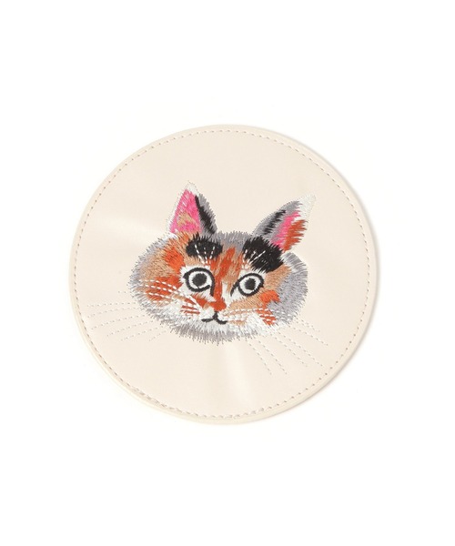studio CLIP（スタディオクリップ）の「ラウンド刺繍コースター[うちの猫博]（キッチンツール・レディース・その他6/その他7/その他2/その他1・FREE）」の8枚目の写真