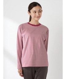 ボーダー＆無地 長袖Ｔシャツ