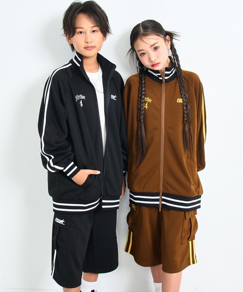 ANAP GiRL(アナップガール)の「ANAP R+S ジャージ ハーフパンツ【ユニセックス】(その他パンツ・キッズ・ブラック/ブラウン・S/XS/M)」の3枚目の写真