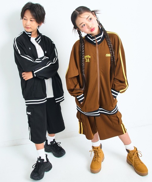 ANAP GiRL(アナップガール)の「ANAP R+S ジャージ ハーフパンツ【ユニセックス】(その他パンツ・キッズ・ブラック/ブラウン・S/XS/M)」の5枚目の写真