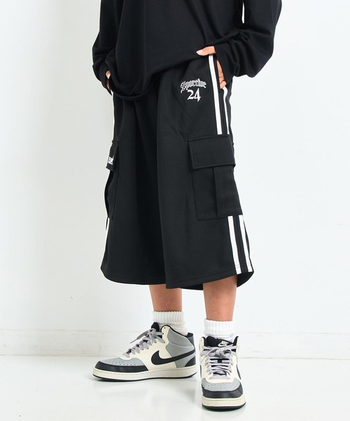 ANAP GiRL(アナップガール)の「ANAP R+S ジャージ ハーフパンツ【ユニセックス】(その他パンツ・キッズ・ブラック/ブラウン・S/XS/M)」の9枚目の写真