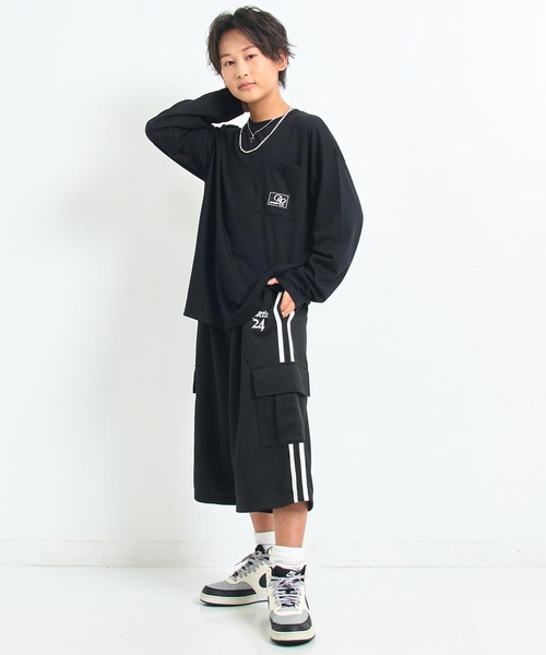 ANAP GiRL(アナップガール)の「ANAP R+S ジャージ ハーフパンツ【ユニセックス】(その他パンツ・キッズ・ブラック/ブラウン・S/XS/M)」の11枚目の写真