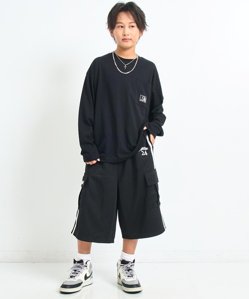 ANAP GiRL(アナップガール)の「ANAP R+S ジャージ ハーフパンツ【ユニセックス】(その他パンツ・キッズ・ブラック/ブラウン・S/XS/M)」の10枚目の写真