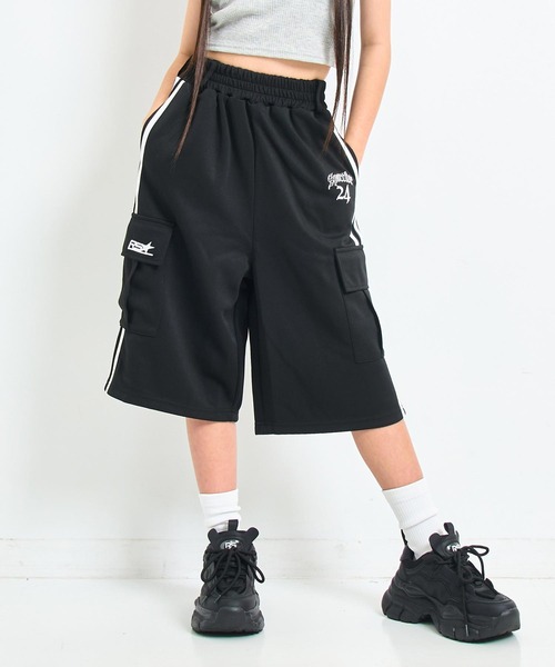 ANAP GiRL(アナップガール)の「ANAP R+S ジャージ ハーフパンツ【ユニセックス】(その他パンツ・キッズ・ブラック/ブラウン・S/XS/M)」の6枚目の写真