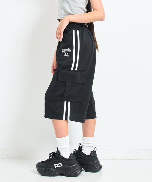 ANAP GiRL(アナップガール)の「ANAP R+S ジャージ ハーフパンツ【ユニセックス】(その他パンツ・キッズ・ブラック/ブラウン・S/XS/M)」の7枚目の写真