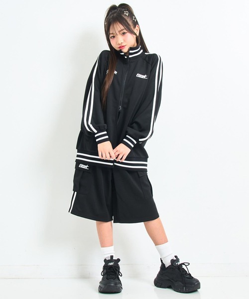 ANAP GiRL(アナップガール)の「ANAP R+S ジャージ ハーフパンツ【ユニセックス】(その他パンツ・キッズ・ブラック/ブラウン・S/XS/M)」の12枚目の写真