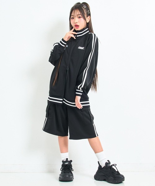 ANAP GiRL(アナップガール)の「ANAP R+S ジャージ ハーフパンツ【ユニセックス】(その他パンツ・キッズ・ブラック/ブラウン・S/XS/M)」の13枚目の写真