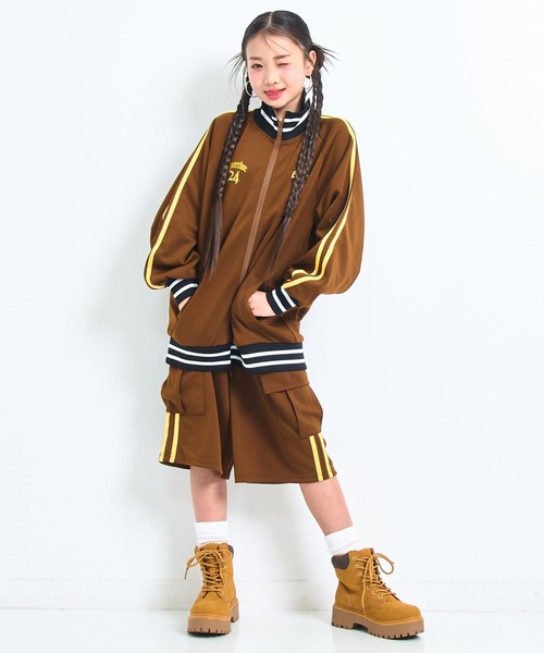 ANAP GiRL(アナップガール)の「ANAP R+S ジャージ ハーフパンツ【ユニセックス】(その他パンツ・キッズ・ブラック/ブラウン・S/XS/M)」の22枚目の写真