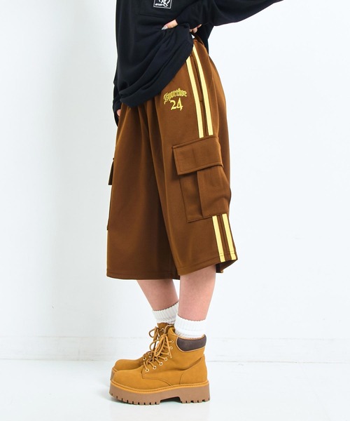 ANAP GiRL(アナップガール)の「ANAP R+S ジャージ ハーフパンツ【ユニセックス】(その他パンツ・キッズ・ブラック/ブラウン・S/XS/M)」の17枚目の写真