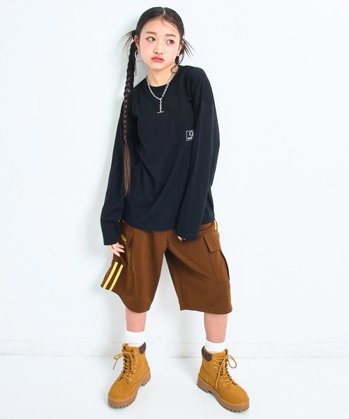 ANAP GiRL(アナップガール)の「ANAP R+S ジャージ ハーフパンツ【ユニセックス】(その他パンツ・キッズ・ブラック/ブラウン・S/XS/M)」の19枚目の写真