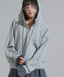 Chick | Checkered Shirt Fabric Docking Jersey Set / チェックシャツ生地ドッキング ジャージーセットアップ(セットアップ)