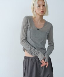 CODE A（コードエー）の「whisper jersey top（Tシャツ/カットソー）」
