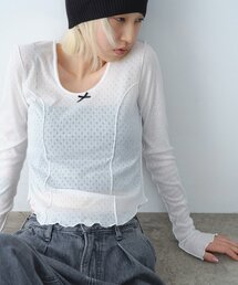 CODE A（コードエー）の「whisper jersey top（Tシャツ/カットソー）」